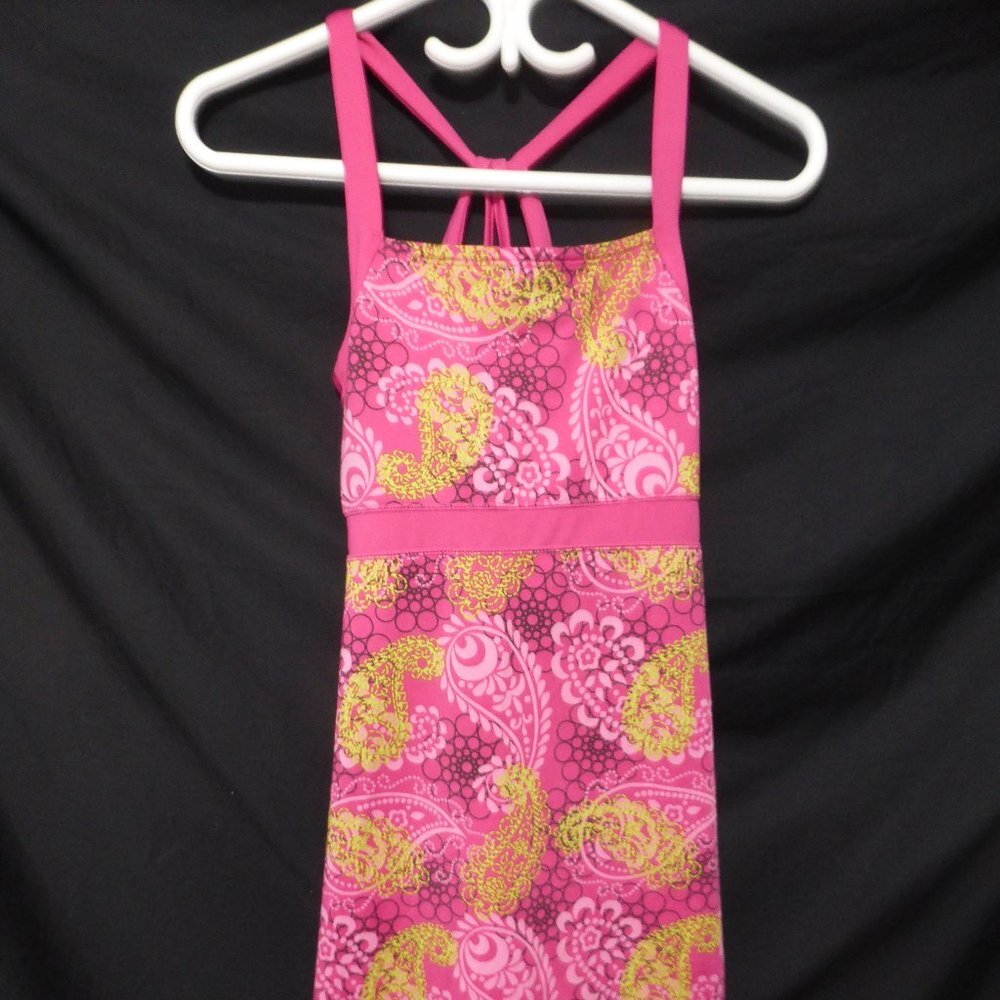 SOYBU, small, spaghetti strap dress, beautiful print and colors, GUC